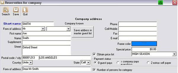 Group Reservation without a guest name