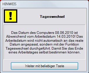 Tageswechsel